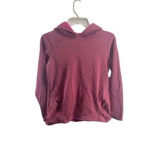 Girls' Maroon Pink Pullover Hoodie Sweatshirt Youth Size XL